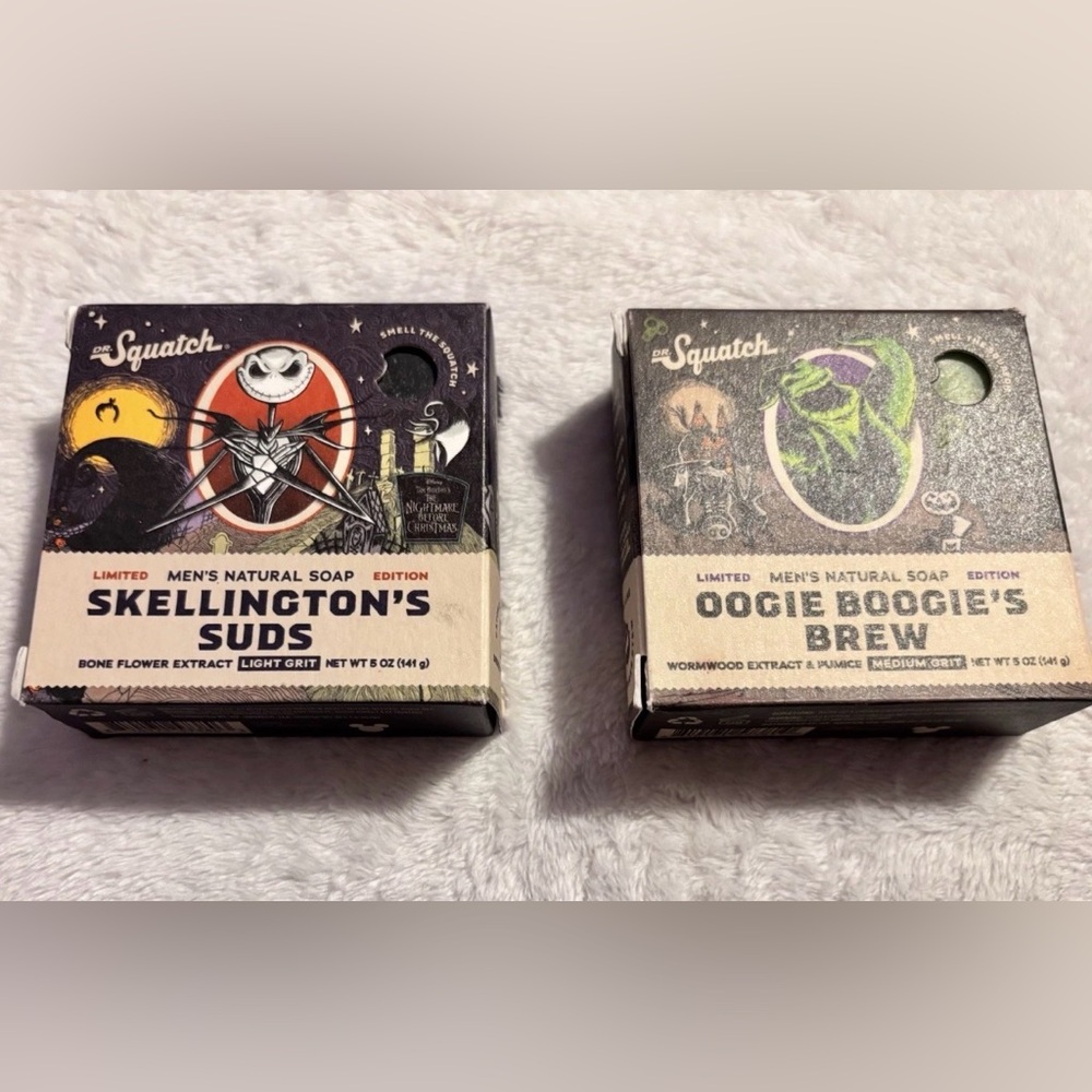 Dr. Squatch Oogie Boogie Brew + Skellington’s Suds Soap -Set of 2 Limited Ed.